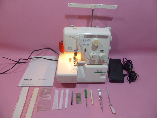 ヤフオク! - ○超美品○JUKIロックミシン ジューキ A370D 7...