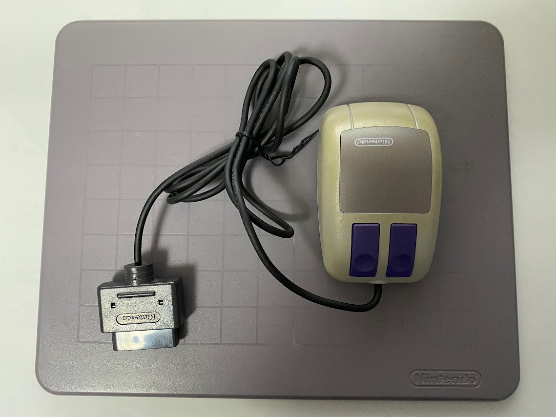 【ジャンク】任天堂 Nintendo スーパー ファミコン SFC マウス マウスパッド セット SNS-016