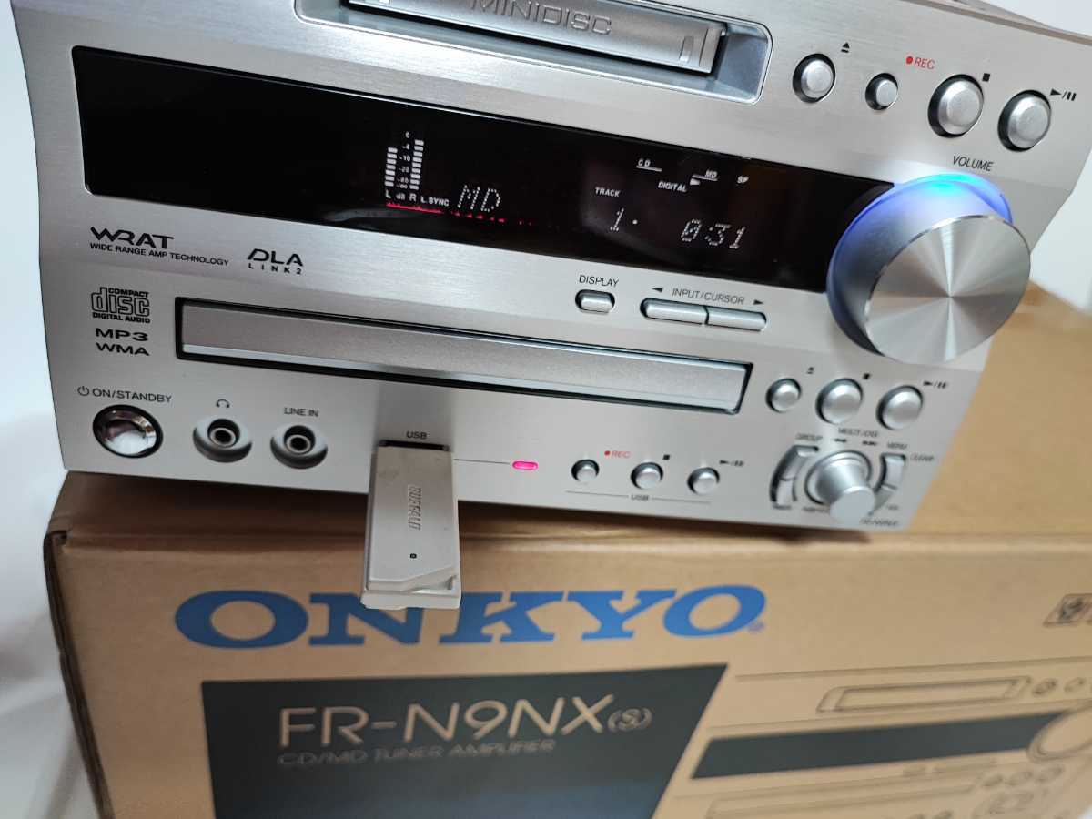 ONKYO FR-N9NX ◇MD搭載最終機種、☆元箱ごとキレイな商品です。動作