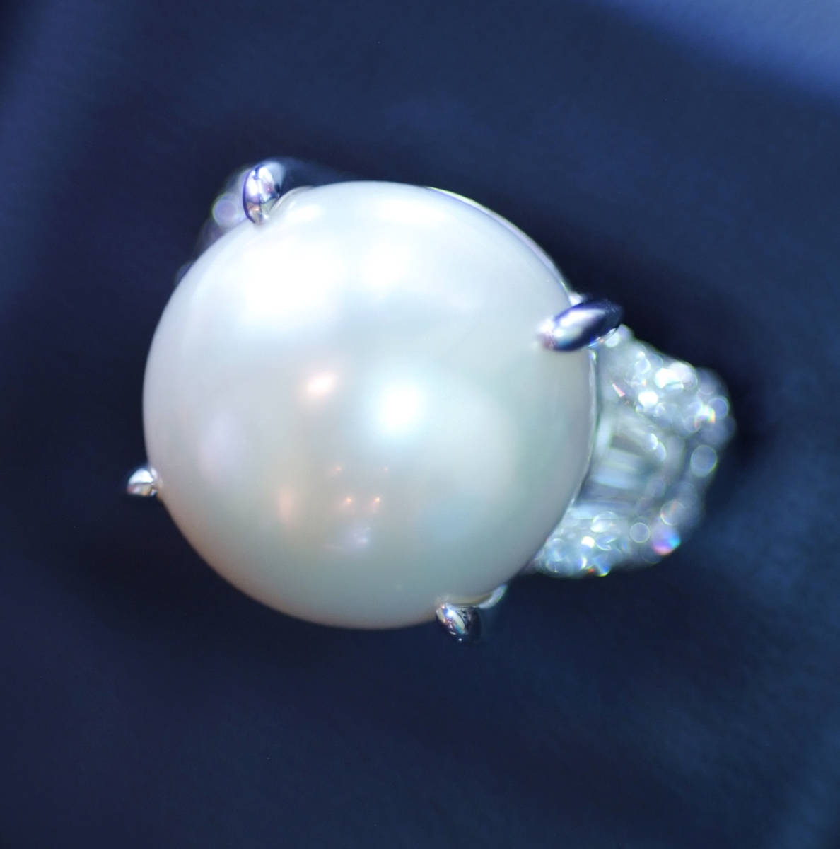 ヤフオク! - F2980 美しい大粒南洋真珠１６．５mm 天然絶品ダイヤ