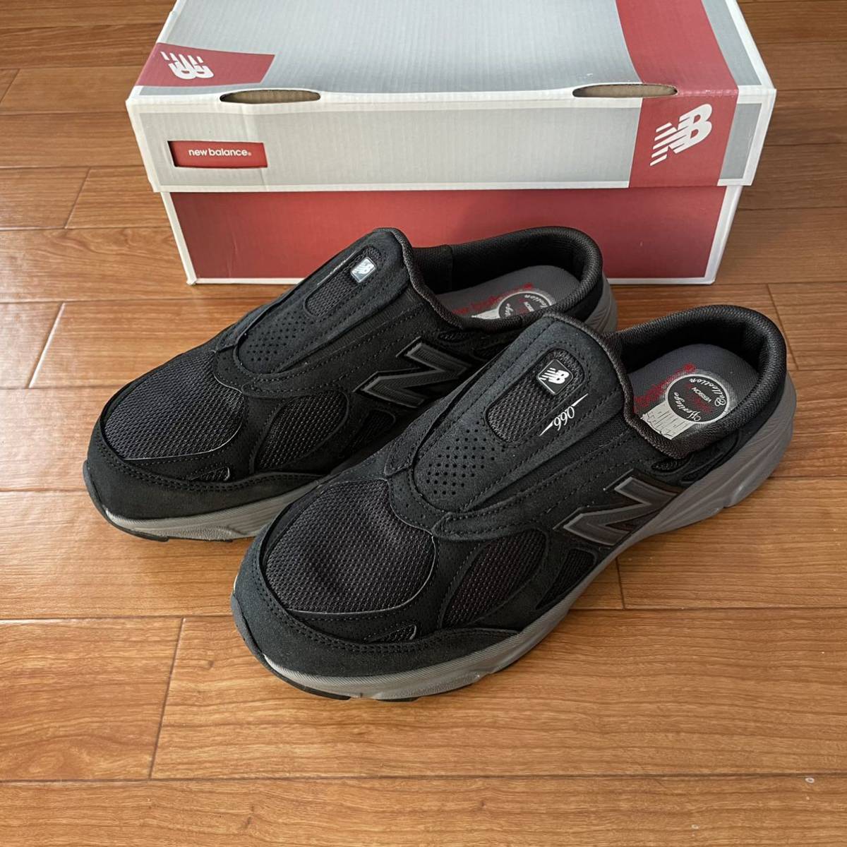 新品 箱付 new balance M990SB3 US9.5 D black (ニューバランス 990 V3