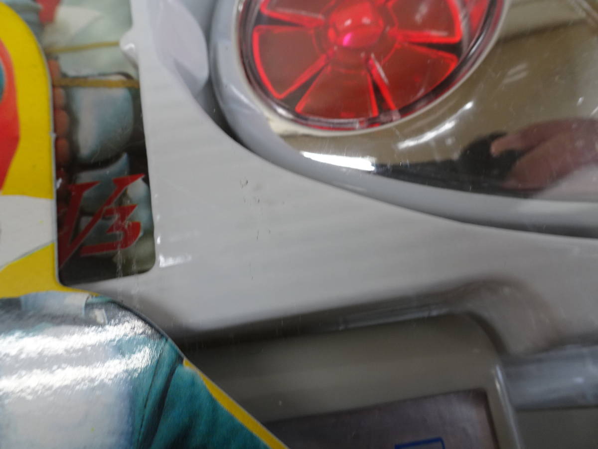 バンダイ】光る回る 変身ベルト ダブルタイフーン(仮面ライダーV3) 未開封品 仮面ライダー 光る回る 変身ベルト タイフーン
