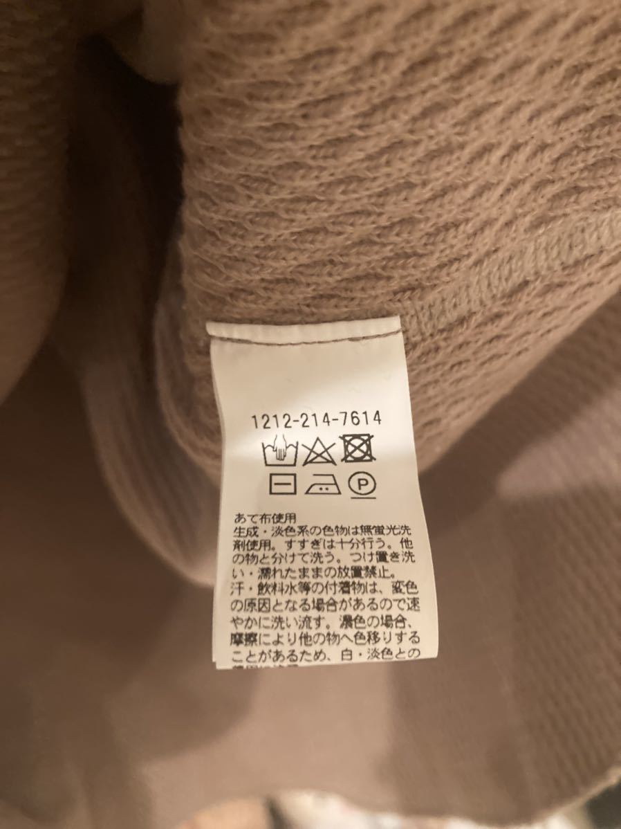 H beauty&youth HEAVY HONEYCOMB CREW 美品 エイチ ビューティー&ユース ユナイテッドアローズ サーマル ブラウン 希少 完売