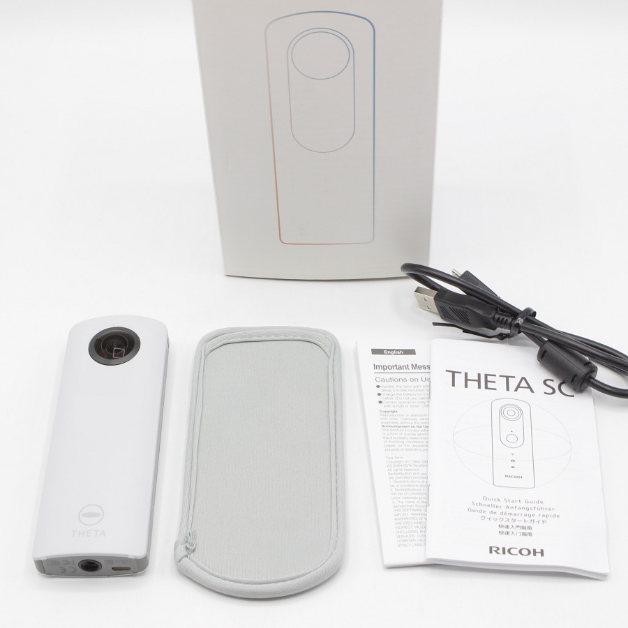 りがとうご】 RICOH - RICOH THETA SC ホワイト シータ リコー 360°全