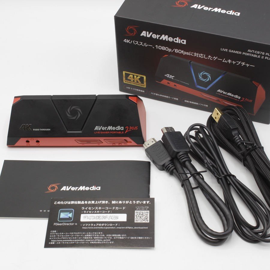 1円~】AVerMedia AVT-C878 PLUS 4Kパススルー対応 Live Gamer