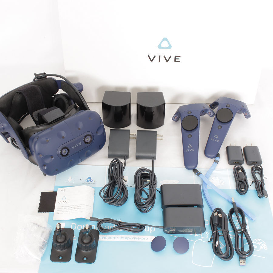 HTC VIVE PRO フルセット 99HANW009-00 VR ヘッドマウントディスプレイ