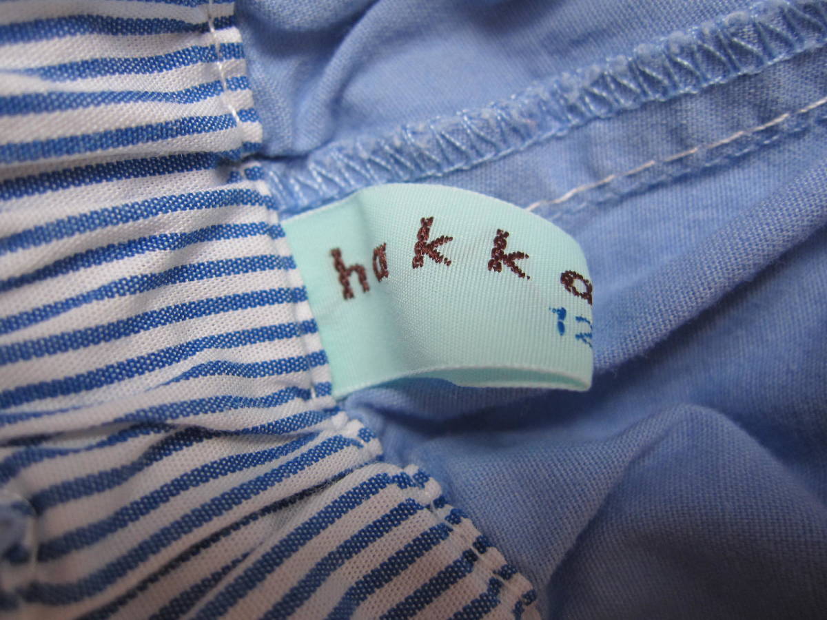 【hakka kids/ハッカキッズ】ハーフパンツ カラーライトブルー サイズ120_画像3