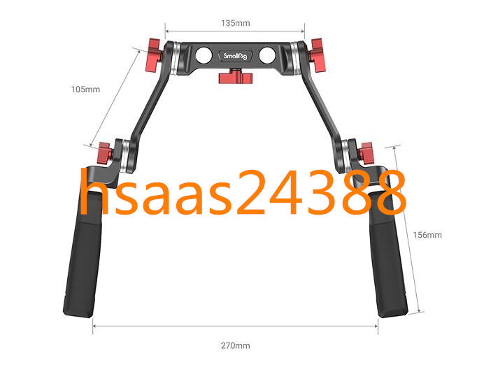 SmallRig ショルダーリグハンドルキット 調整可能式ハンドル ロゼットハンドルキット-2002_画像1