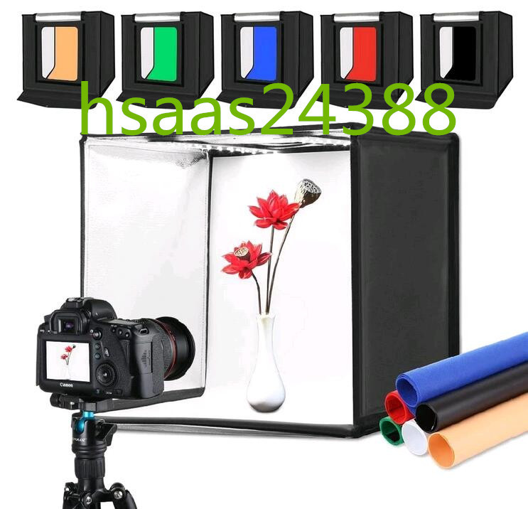 国産品 簡易スタジオ 調光可能撮影キット 60cm撮影ボックス PULUZ 36W