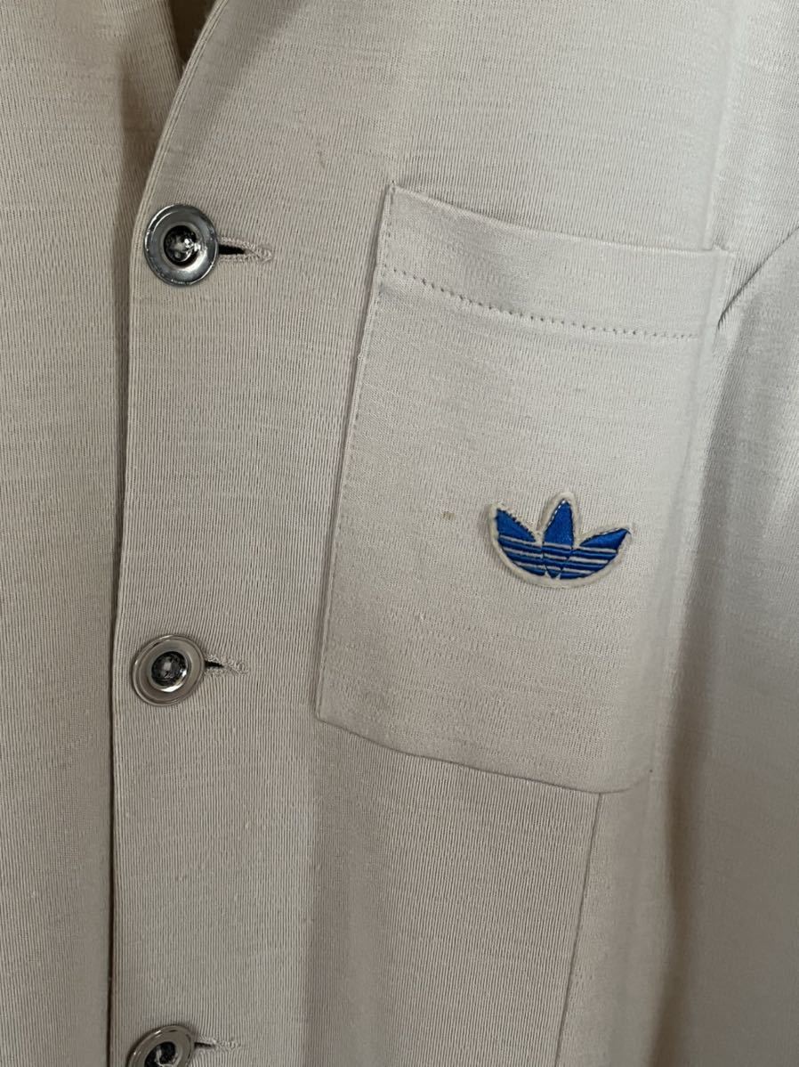 稀少adidas西ドイツ製アディダスvintageメタルボタンニットジャケットジャージ