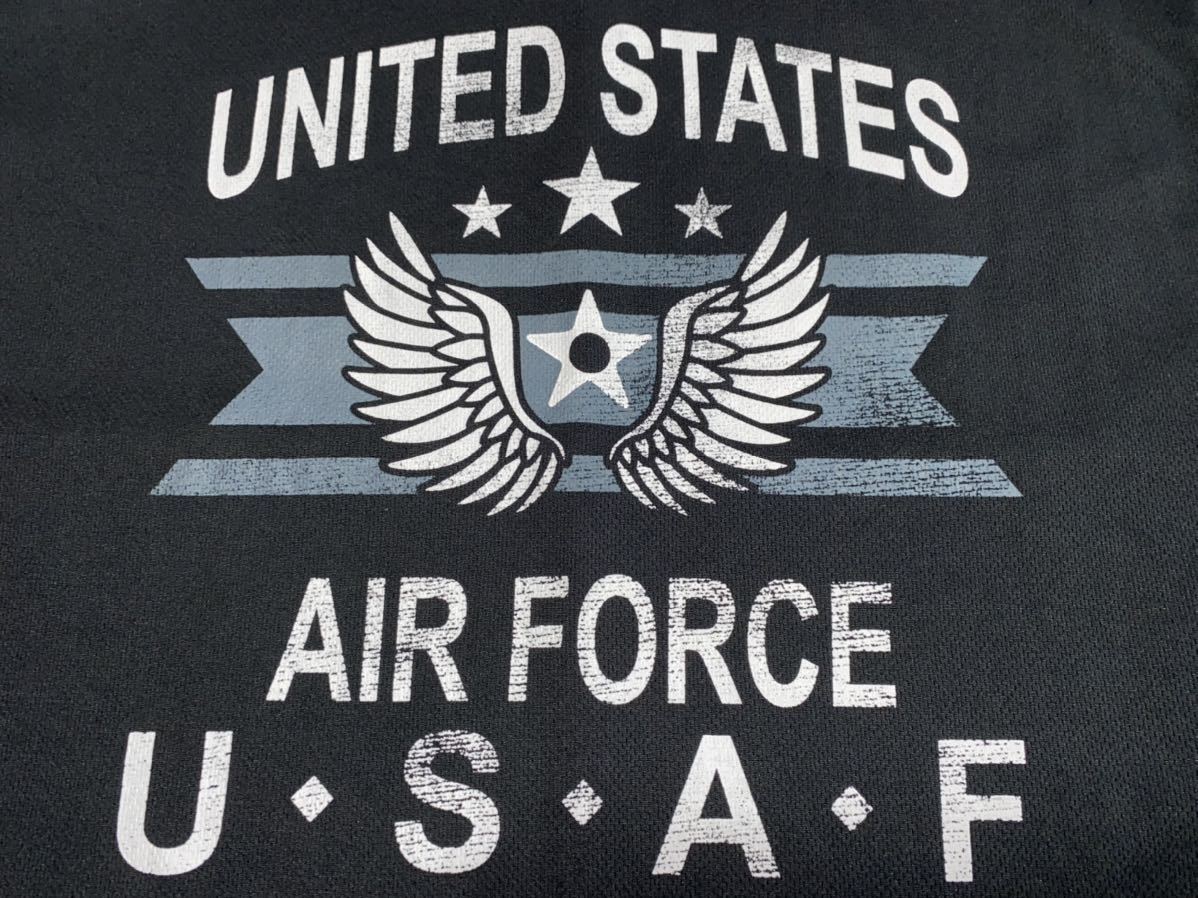 中古美品　made in USA USAF 速乾Tシャツ FREESUAL製　3L ブラック_画像2