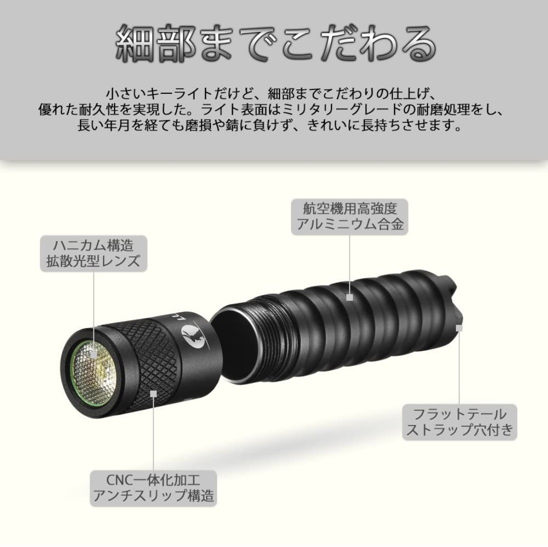 【新品】LUMINTOP EDC01 キーライト LED懐中電灯