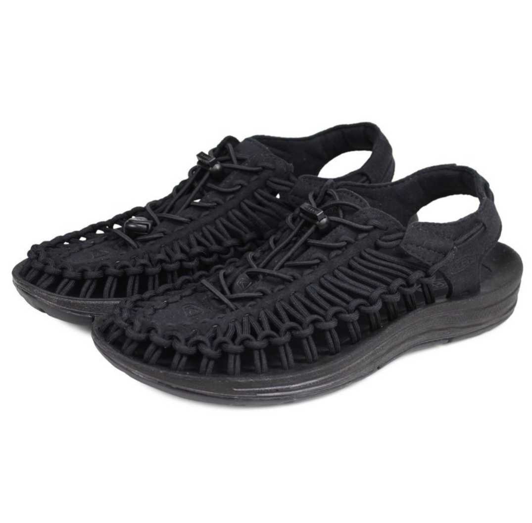 送料無料/新品/A キーン KEEN サンダル レディース ユニーク 25cmレースアップシューズ ブラック 黒 未使用1014099 1