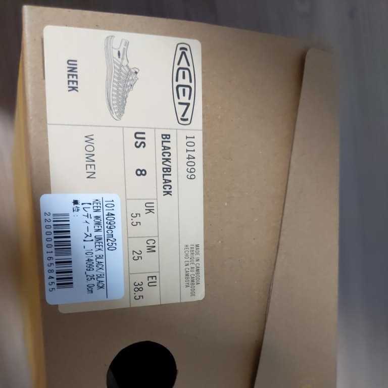 送料無料/新品/A キーン KEEN サンダル レディース ユニーク 25cmレースアップシューズ ブラック 黒 未使用1014099 4