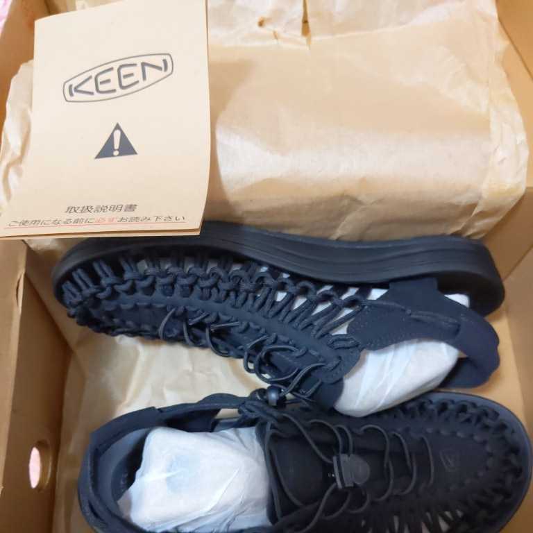 送料無料/新品/A キーン KEEN サンダル レディース ユニーク 25cmレースアップシューズ ブラック 黒 未使用1014099 3