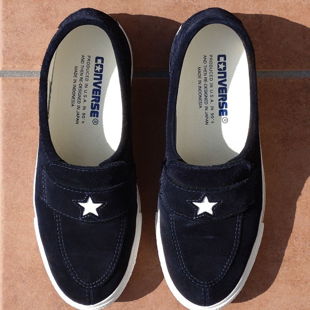 【送料無料・ONE STAR LOAFER  】NAVY 24.0cm