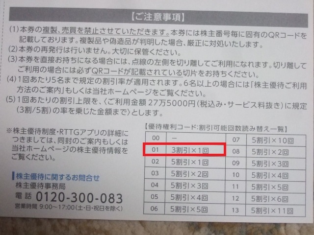リゾートトラスト 株主優待 3割引券 2023年7月迄 最新_画像2
