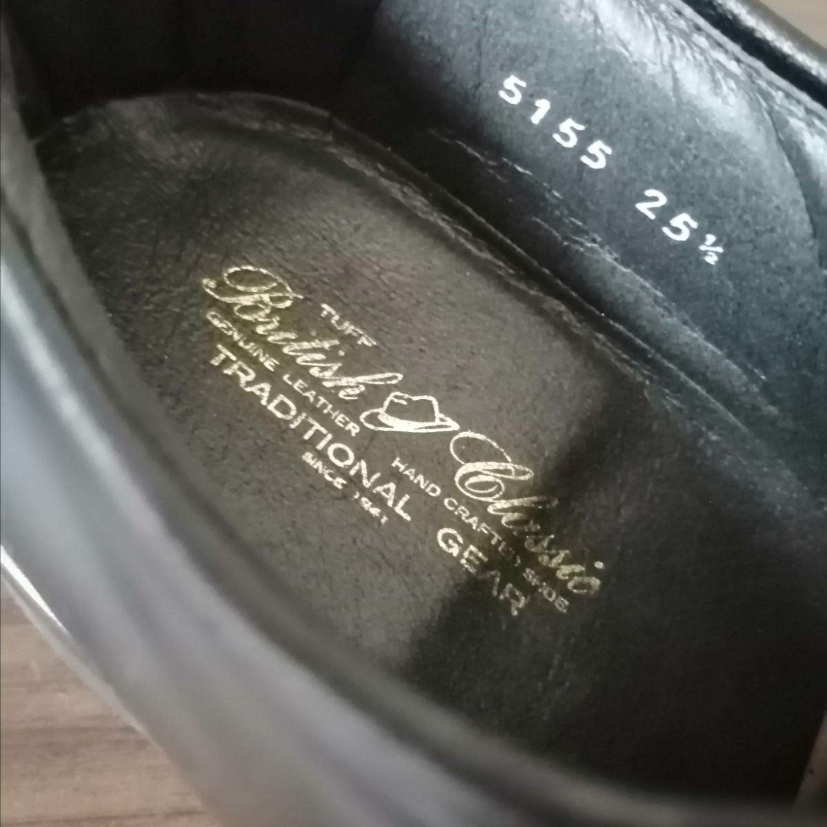 British Classic ビジネスシューズ ブラック 25.5EEE 天然皮革 本革 グッドイヤーウェルト式製法 日本製