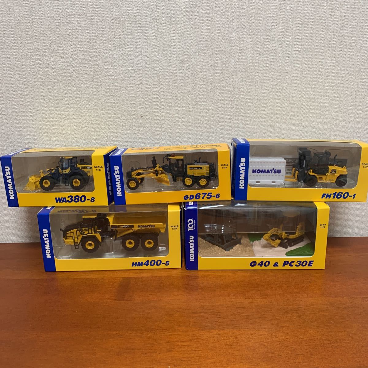 りがとうご KOMATSU 非売品 5台セット caCgR-m41571631550 ミニチュア