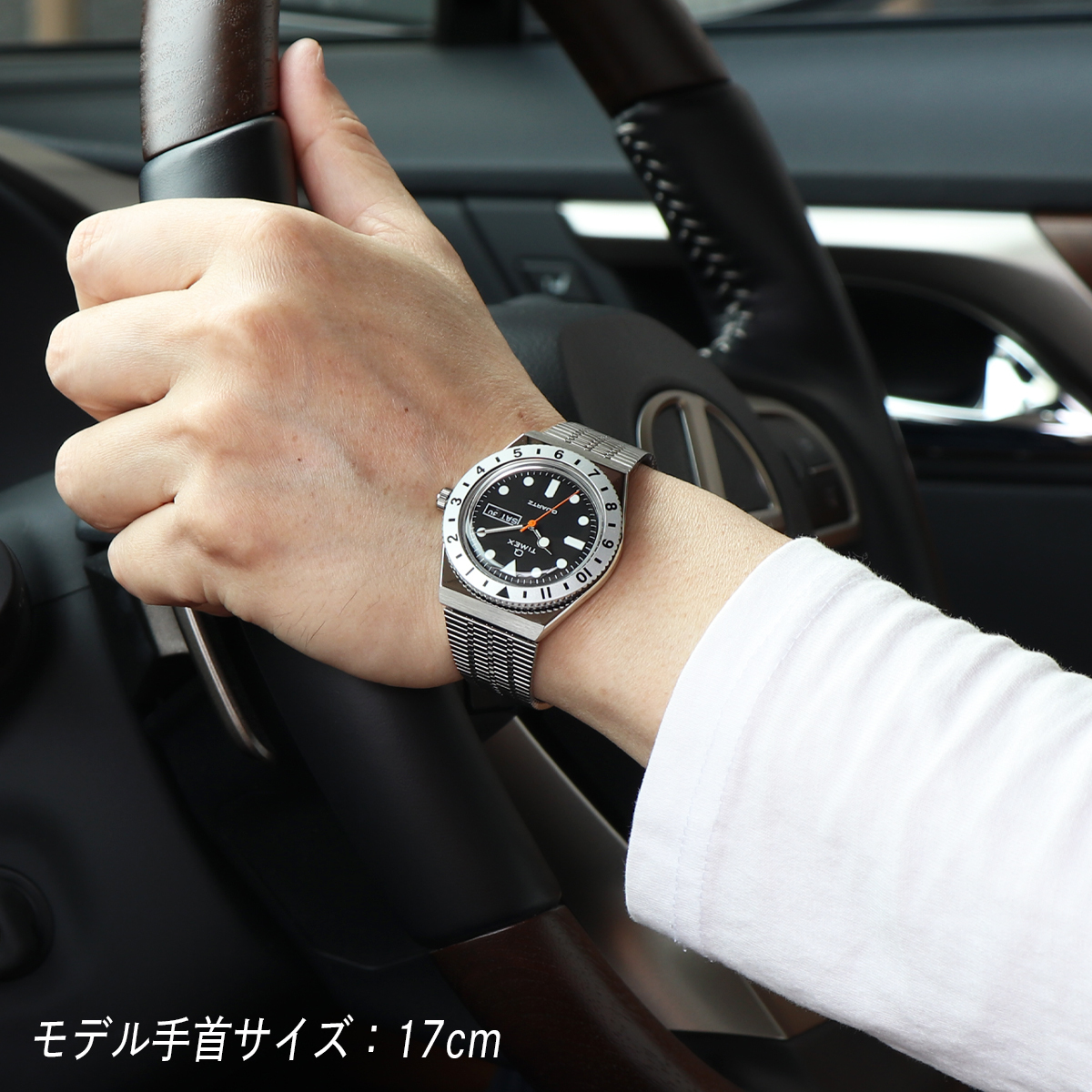 Q TIMEX タイメックス キュー 1979 REISSUE TW2V00100 ダイバースタイル ブラック アナログ 曜日 日付 カレンダー メンズ ボーイズサイズ