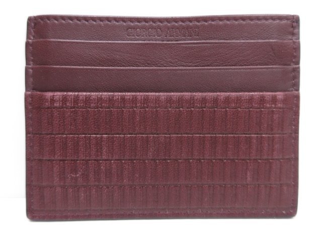 □超美品【ジョルジオアルマーニ GIORGIO ARMANI】カードケース 名刺