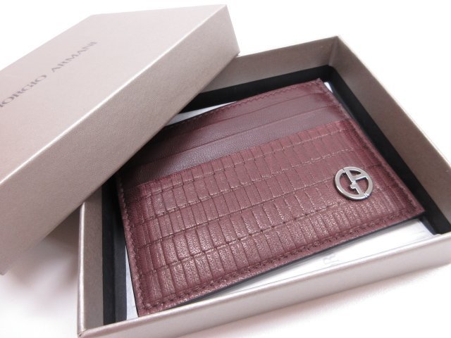 □超美品【ジョルジオアルマーニ GIORGIO ARMANI】カードケース 名刺
