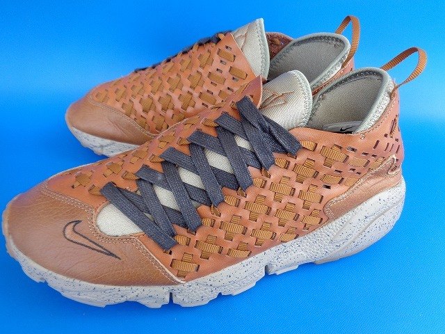 11370■美品 11年製 NIKE AIR FOOTSCAPE MOTION WOVEN TZ ナイキ エア フットスケープ モーション ウーブン 茶 ヒモ付き 26.5 386160-200_画像1