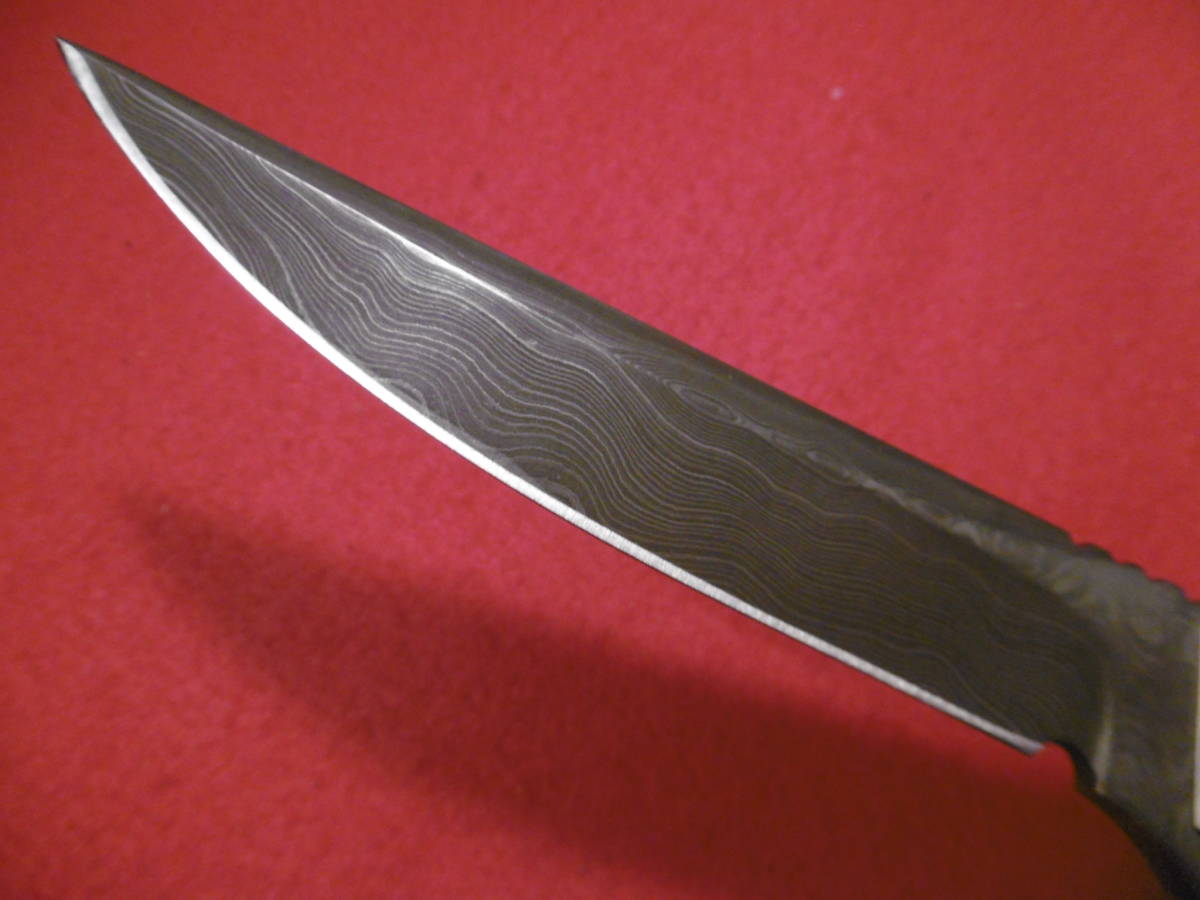 　SEKI ダマスカスナイフ スタッグ サバイバル 狩猟刀 大 オリジナル 手造り 1点もの no369_画像3