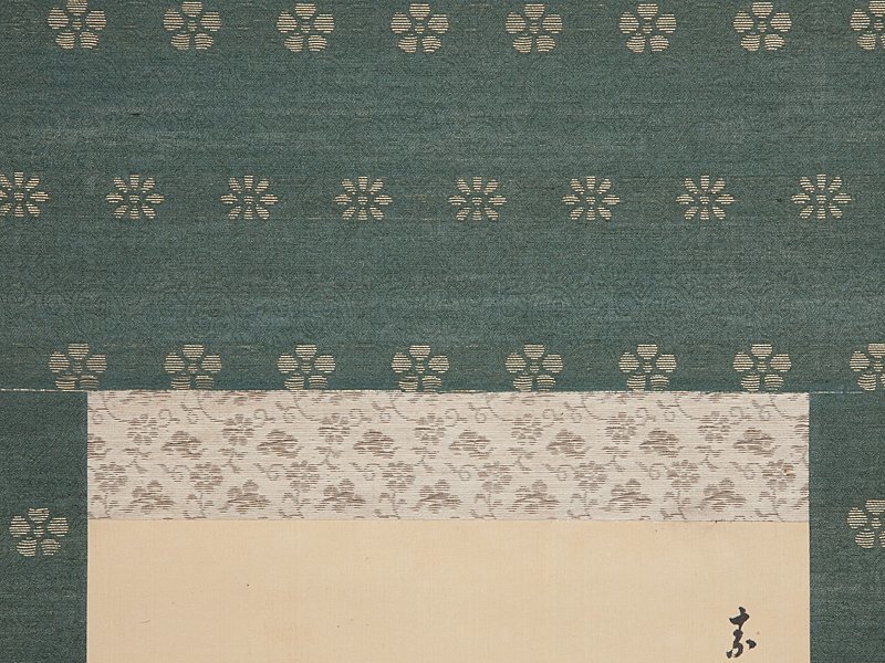 五】池田桂仙 『秋草促織』 絹本 彩色 真作 掛軸 共箱 の商品詳細