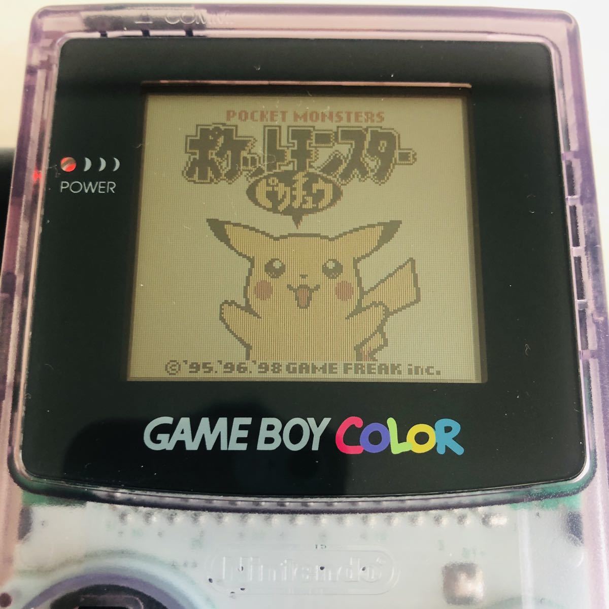 超美品】1円〜 GBC ニンテンドー ゲームボーイカラー クリアパープル