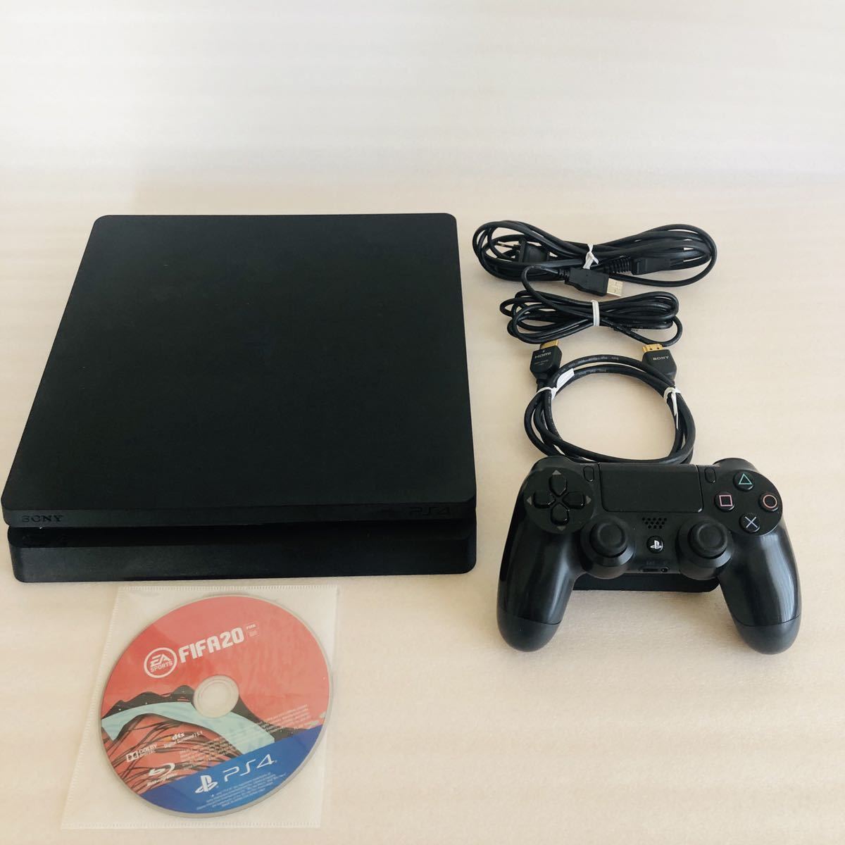 動作品】1円〜 ps4 SONY PlayStation4 2100A Jet Black 500GB ソフト