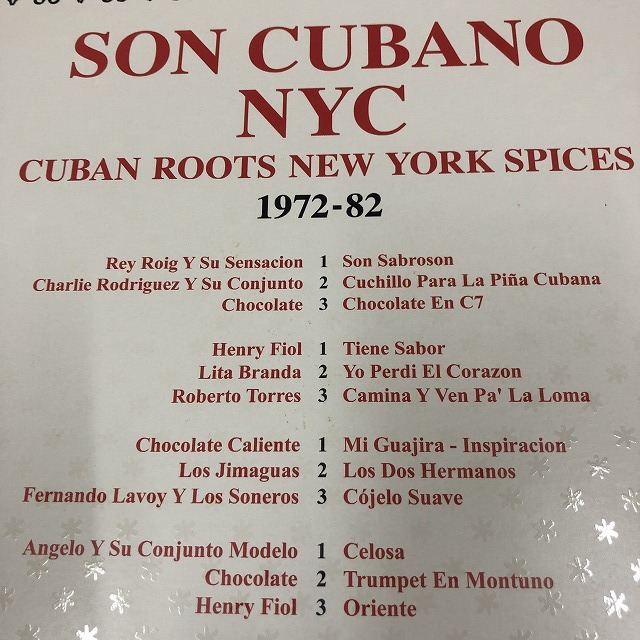 Son Cubano NYC (Cuban Roots New York Spices 1972-82)　(A12)_画像3