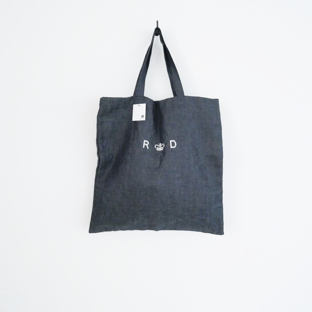 R&D.M.Co- オールドマンズテーラー / LINEN DENIM TOTE BAG リネンデニムトートバッグ / 2205-0534_画像4