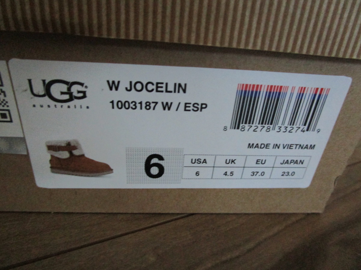 ** beautiful goods /UGG mouton boots W JOCELIN 23cm size 6 rare box attaching **