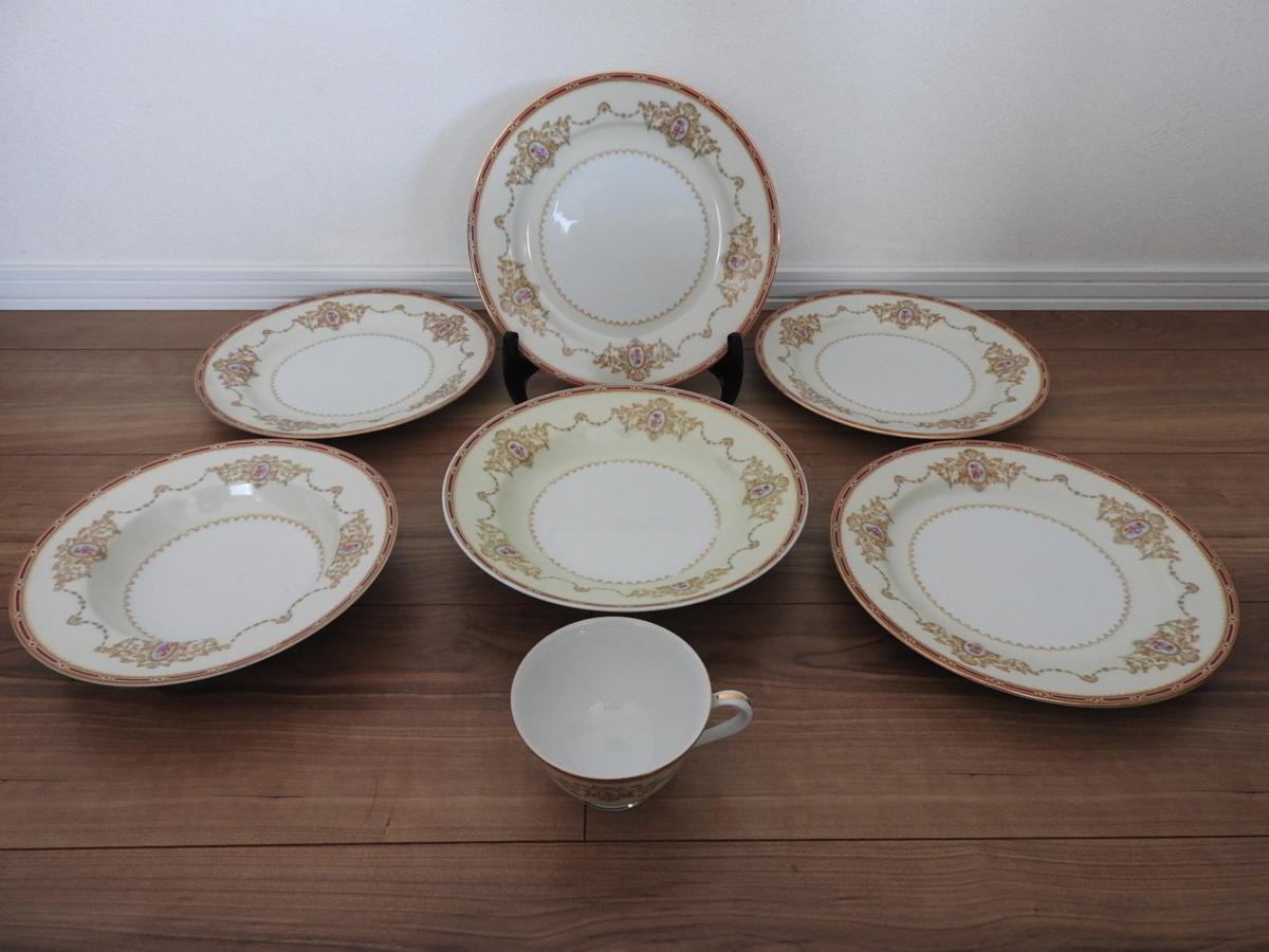 ★☆Noritake ノリタケ NIPPON TOKI KAISHA カップ　大皿　深皿　プレート　７点セット　☆★_画像1