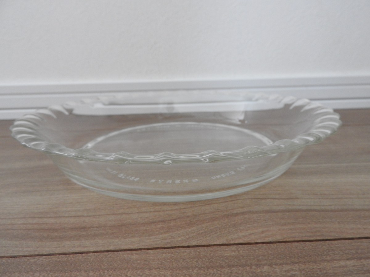 ** unused goods / Pyrex heat-resisting glass plate brink decoration plate 5 pieces set 19cm ST-207-5 box attaching **