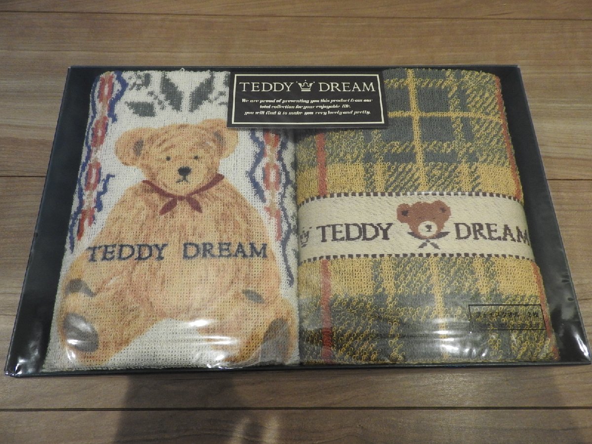 ★☆未使用/TEDDY DREAM フェイスタオル 　テディベア　2枚セット☆★_画像2