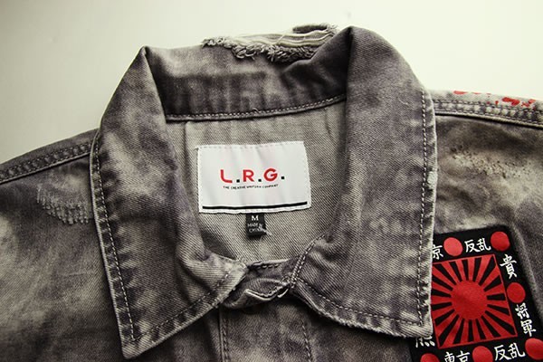 LRG (エルアールジー) デニムジャケット Gジャン Shintaro Denim Jacket Dirty Wash Light Grey ウォッシュ/デストロイ加工_画像4