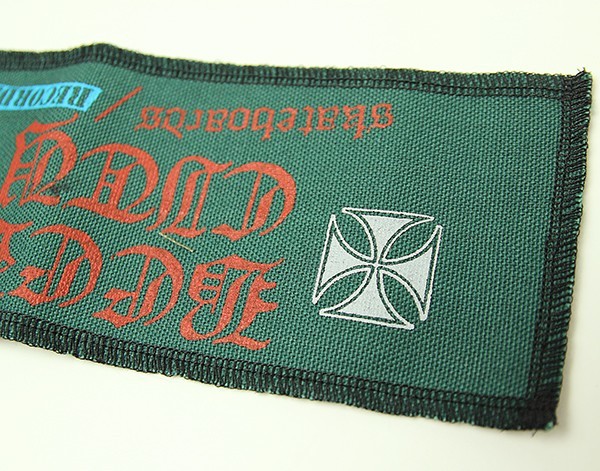 BEER CITY (ビアシティ) ワッペン パッチ 刺繍 Iron Cross patch Green スケボー SKATE SK8 スケートボード HARD CORE PUNK_画像2