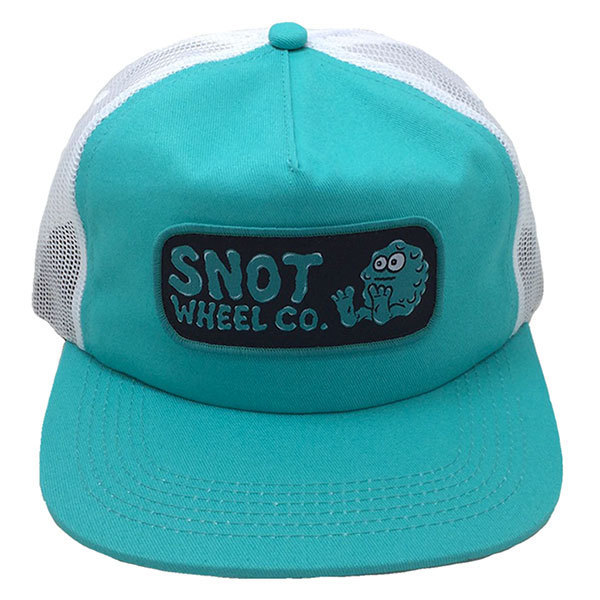 Snot Wheels (スナト ウィール) メッシュキャップ 帽子 Patch Mesh Trucker Hat Teal スケボー SKATE SK8 スケートボード