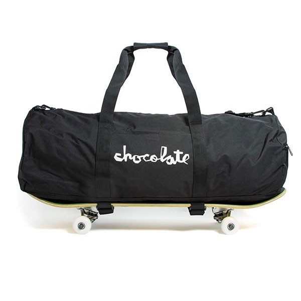 Chocolate Skateboards (チョコレート) ダッフルバッグ 旅行カバン Chunk Skate Carrier Duffel Bag Backpack Black スケボー SK8