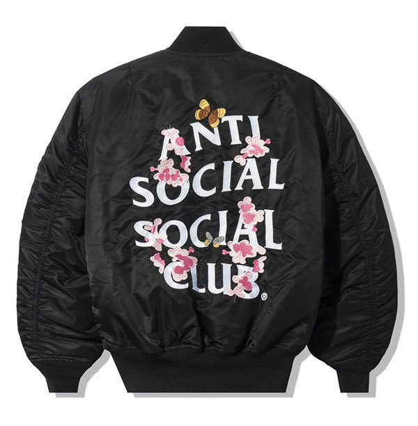 AntiSocialSocialClub (アンチソーシャルソーシャルクラブ) ジャケット Alpha Industries x ASSC MA-1 Black Jacket ブラック (M)の画像1