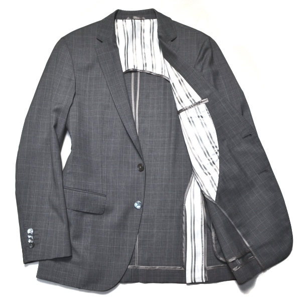 未使用品】春夏 背抜き HUGO BOSS ヒューゴボス 高級テーラード