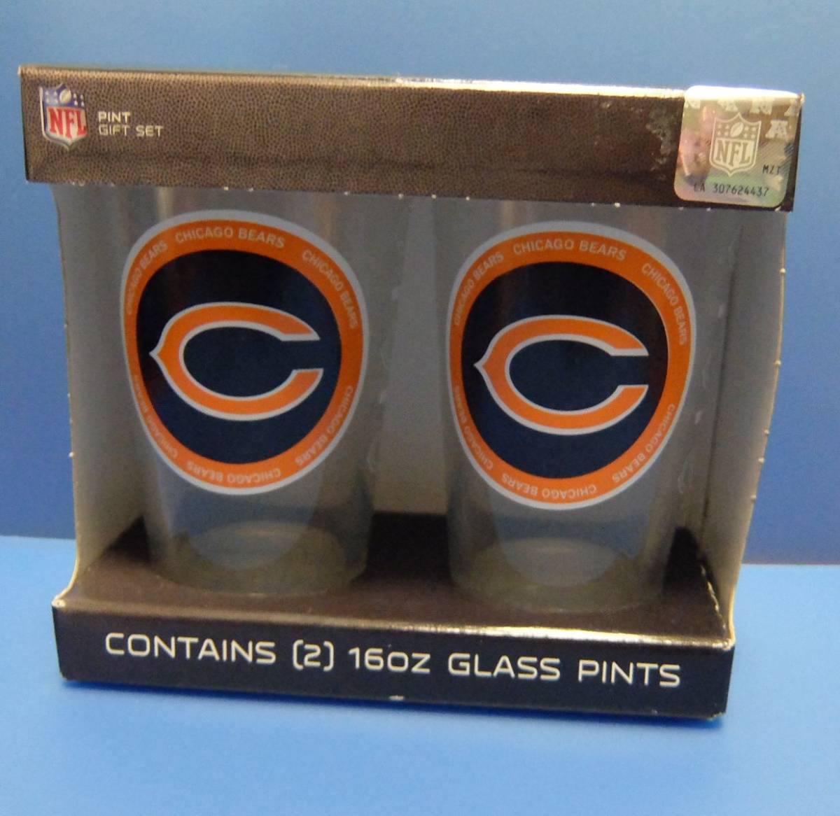 新品　NFL CHICAGO BEARS グラスセット　USA製　シカゴ　ベアーズ_画像1