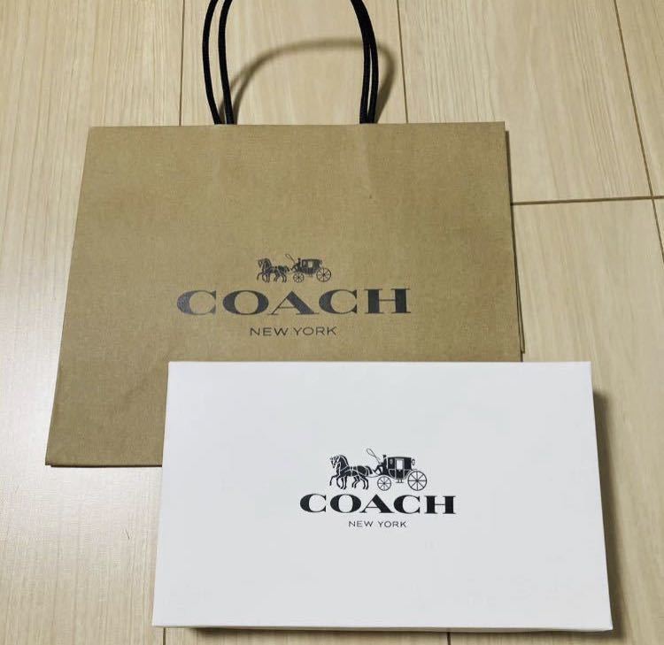 PayPayフリマ｜COACH コーチ ショップ袋 紙袋 ギフトボックス ショッパー ブランド紙袋 箱 長財布用ボックス 箱