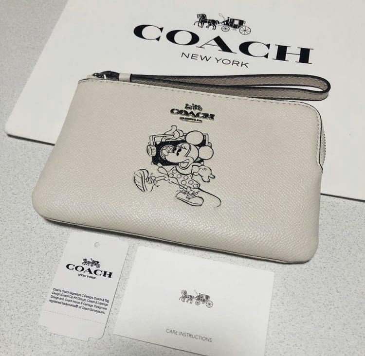 COACH スヌーピー 小物入れ リストレット シグネチャー SNOOPY