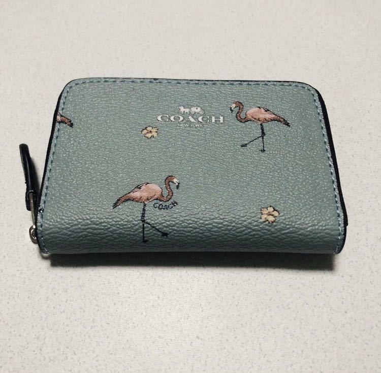 COACH コーチ F25844 コインケース 小銭入れ カードケース フラミンゴ