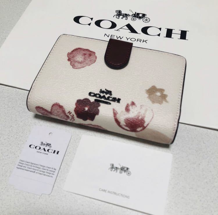 ☆COACH コーチ 長財布 F39127 二つ折り財布 ハーフトーンフローラル