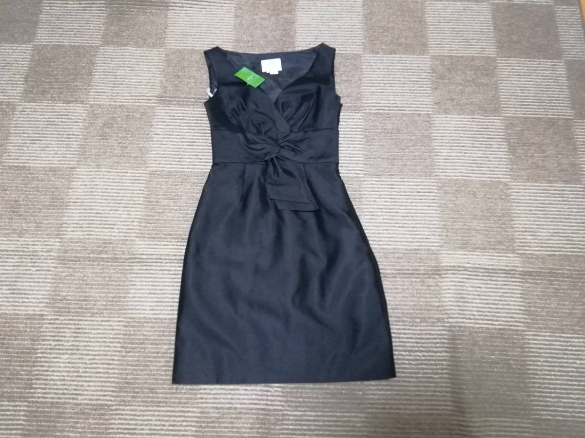 新品 送料無料 US2号/JP9号Kate Spade Newyorkケイトスペード ニューヨークウェストリボンワンピースminaDress 黒