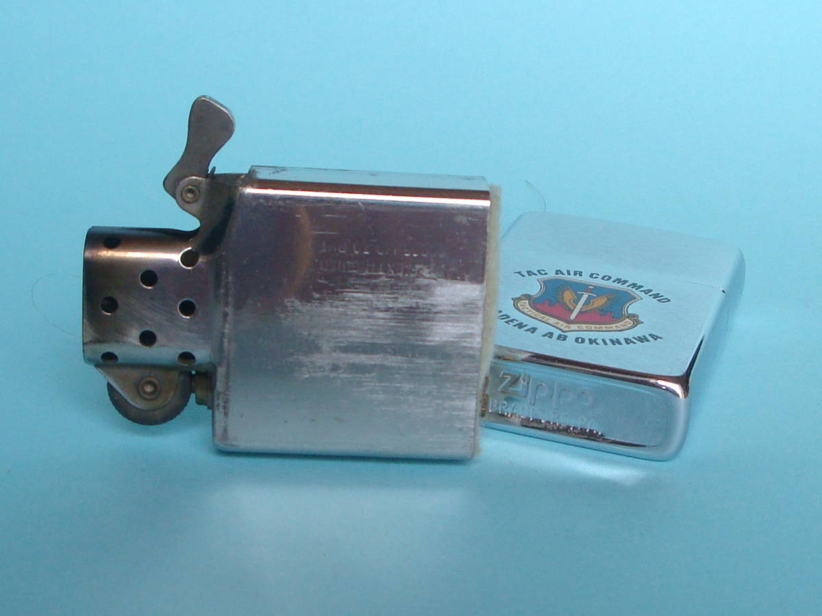 1992年製（？） ZIPPO ”TAC 嘉手納基地” 米空軍戦術航空軍団 TAC最終年/USAF 中古良品_画像6